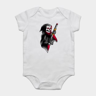 OldSalt American Traditional Grim Reaper with Shotgun Baby Bodysuit